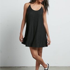 Volcom Cross Check Black Dress L